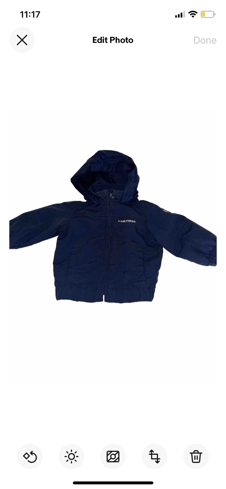 Tommy Hilfiger Baby/Infant Jacket With Hood Sz:6-9 Months