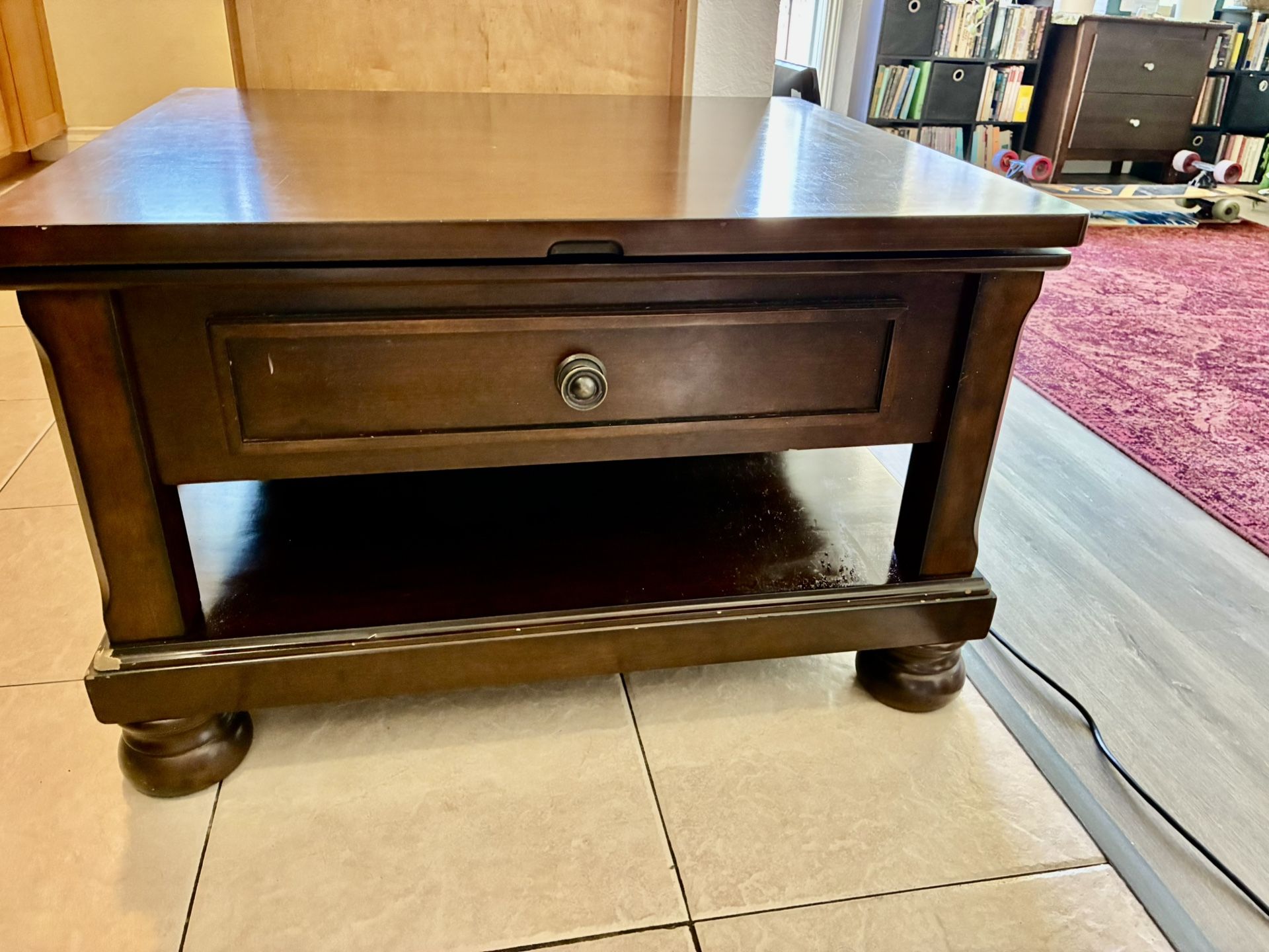 Coffee Table Extendable To Desk