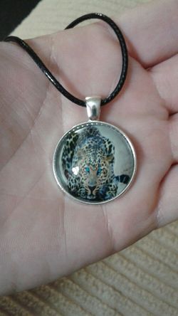 Leopard pendant, necklace