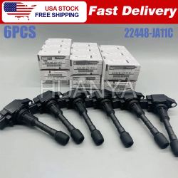 6 New OEM Ignition Coil For 2007-2021 Maxima Murano Pathfinder 3.5L 22448-JA11C