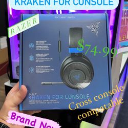 Razer Kraken For Console Wired Gaming Headset **BRAND NEW** -works most Consoles-