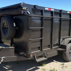 Heavy Duty Dump Trailer 8 Lugs 14 Ft 