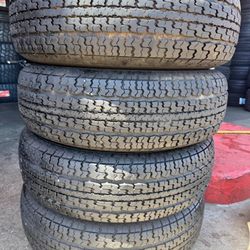 St205/75r14 Goodyear Tires Cón 80% De Vida Las 4 
