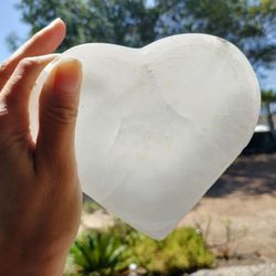 Selenite Dish for Trinkets Crystals or Incense
