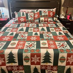 King bed frame w/mattress