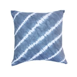 Grey square tie dye throw decorative pillow