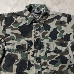 Vintage 90’s Osh Kosh B’Gosh Outdoors Hunting Duck Camouflage Button Up Shirt S