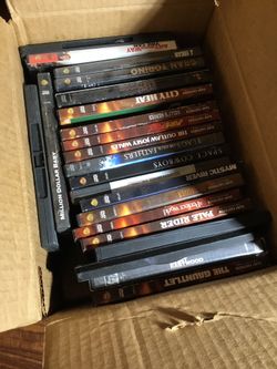 Clint Eastwood movie collection! Over 20 DVDs.. only 25 tomorrow 💥💥👍🏽👍🏽. All Clint Eastwood movies 🎥 Check my TOOLS for this weekend too💸💸👌?