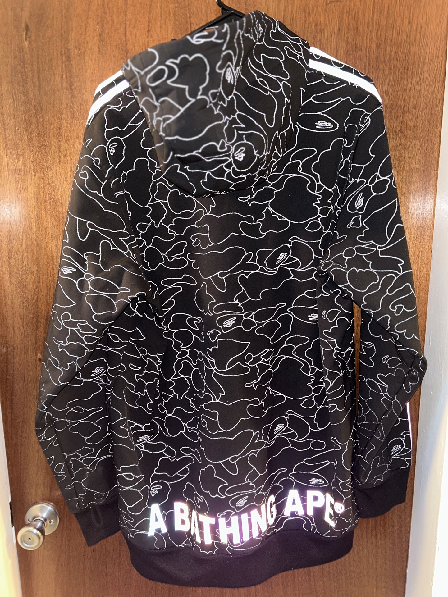 Bape x adidas hotsell tech hoodie resell