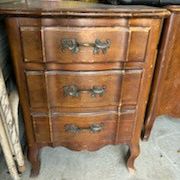 Antique Vintage French Provincial Bedside Table Nightstands