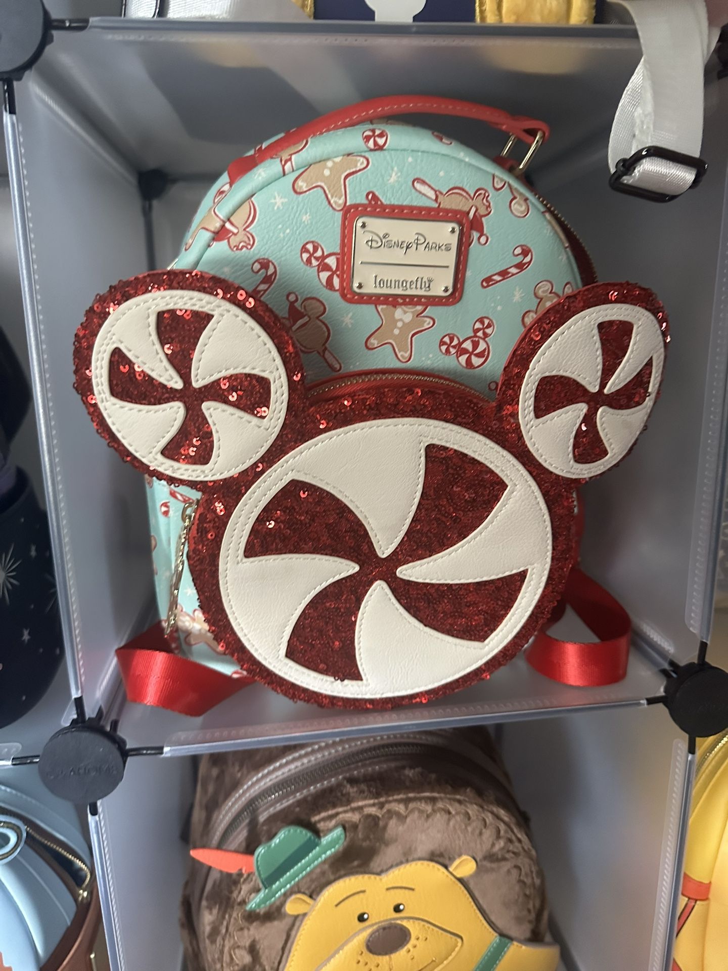 Peppermint Mickey Loungefly Backpack