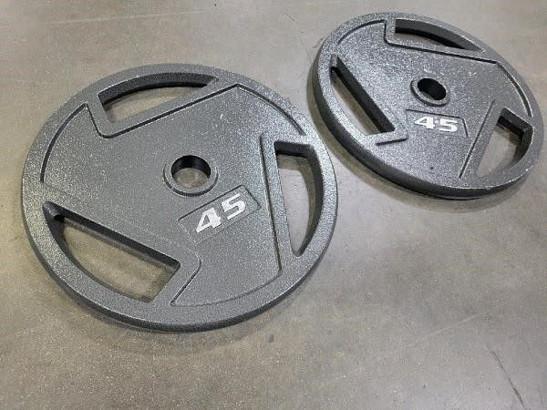 WF Athletic Supply Cast Iron 2-Inch Olympic Grip 45lb Plate

Pair