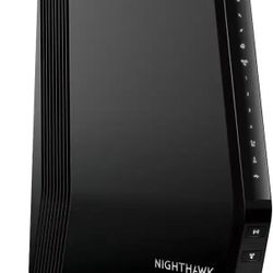 NETGEAR - Nighthawk AX6000 Wi-Fi 6 Router with DOCIS 3.1 Cable Modem - Black (NEW - Out of Box)