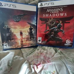 PS5 Games: Assassins Creed Shadows, Final Fantasy 7 Rebirth