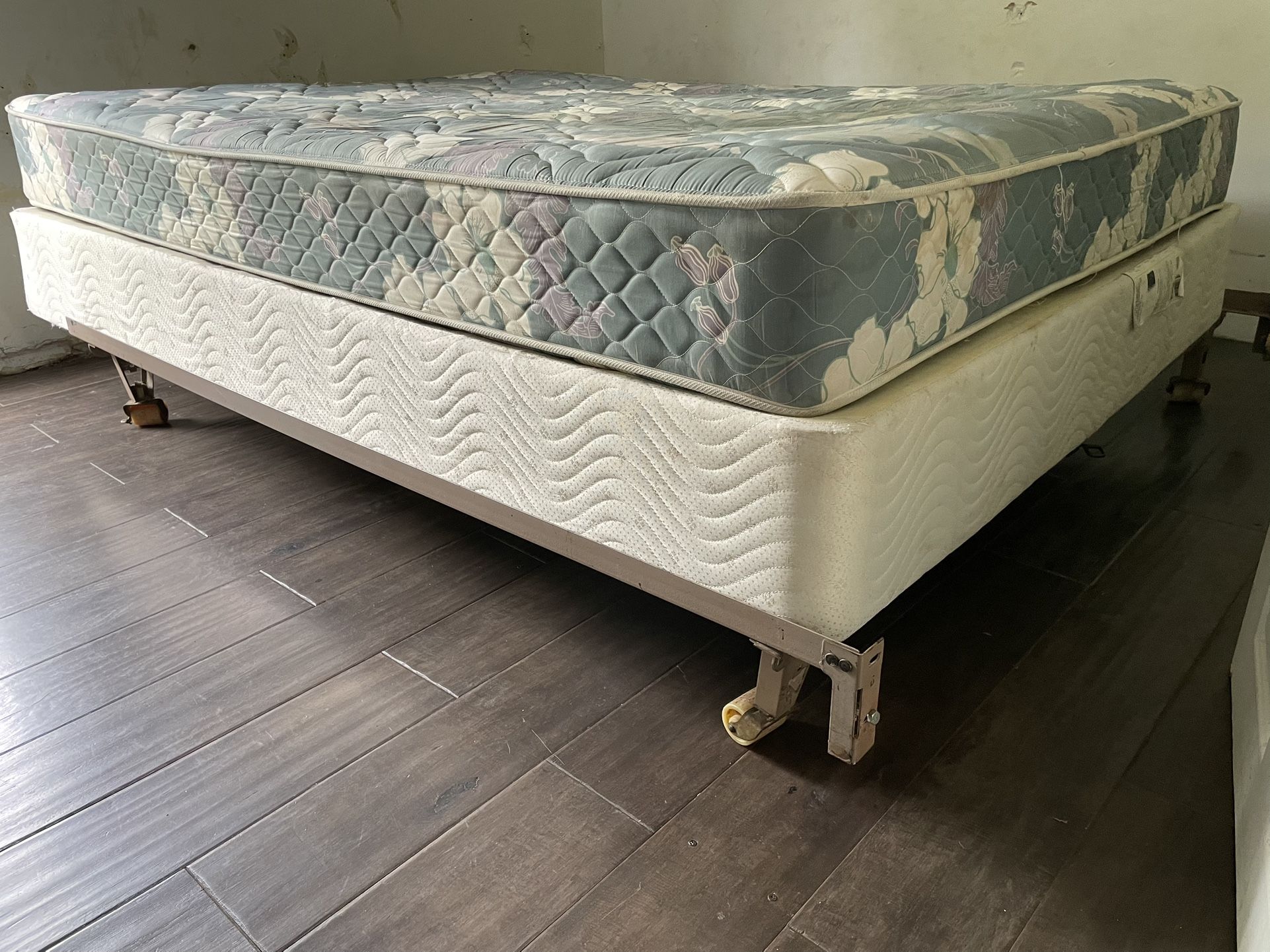 Queen Mattress, Box Springs, and Bed Frame