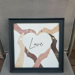 Glass framed picture 