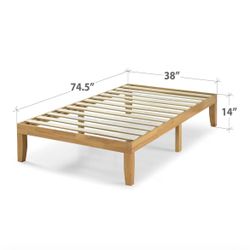 Wood Platform Bed Frame Twin