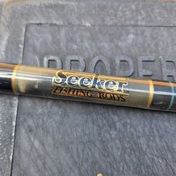 Seeker Black Steel Fishing Rod 