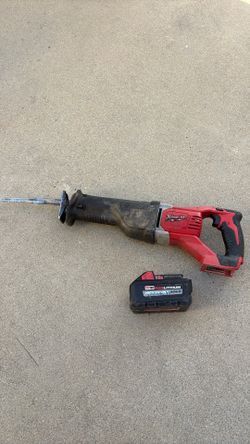 Milwaukee Sawzall and 6.0 battery
