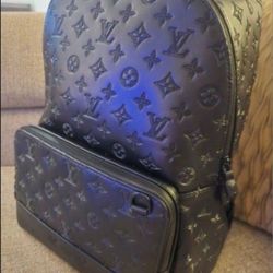 Black Monogram Luxury Backpack – Brand New
