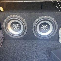 10 in woofers and box