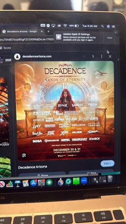 Decadance Arizona ticket 2026Dec 30 31