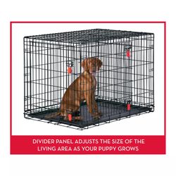 KONG Ultra strong Double Door Wire Dog Crate With Divider Panel