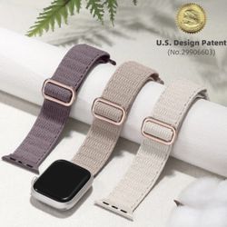 Sport Nylon Bracelet Strap Replacement Compatible With Apple Watch 38/40/41/42mm