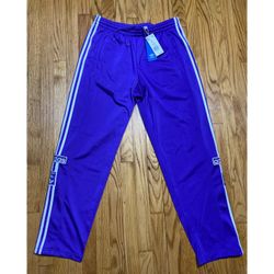 ADIDAS ORIGINALS ADIBREAK TEAR AWAY TRACK PANTS PURPLE Men’s Sz m New!