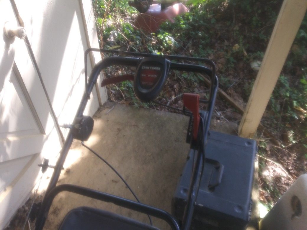 Craftsman mower only need two tires
