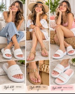 Bebe Women's Sandals – 3 Styles we sell by 12 pcs only
