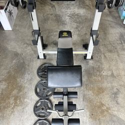 Weight Bench With Curl And Leg Extension Press