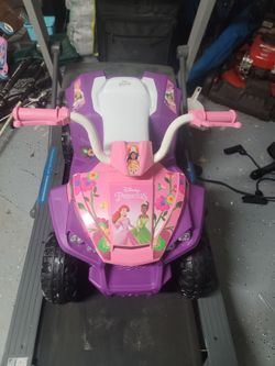 Battery-powered Disney princess ATV.