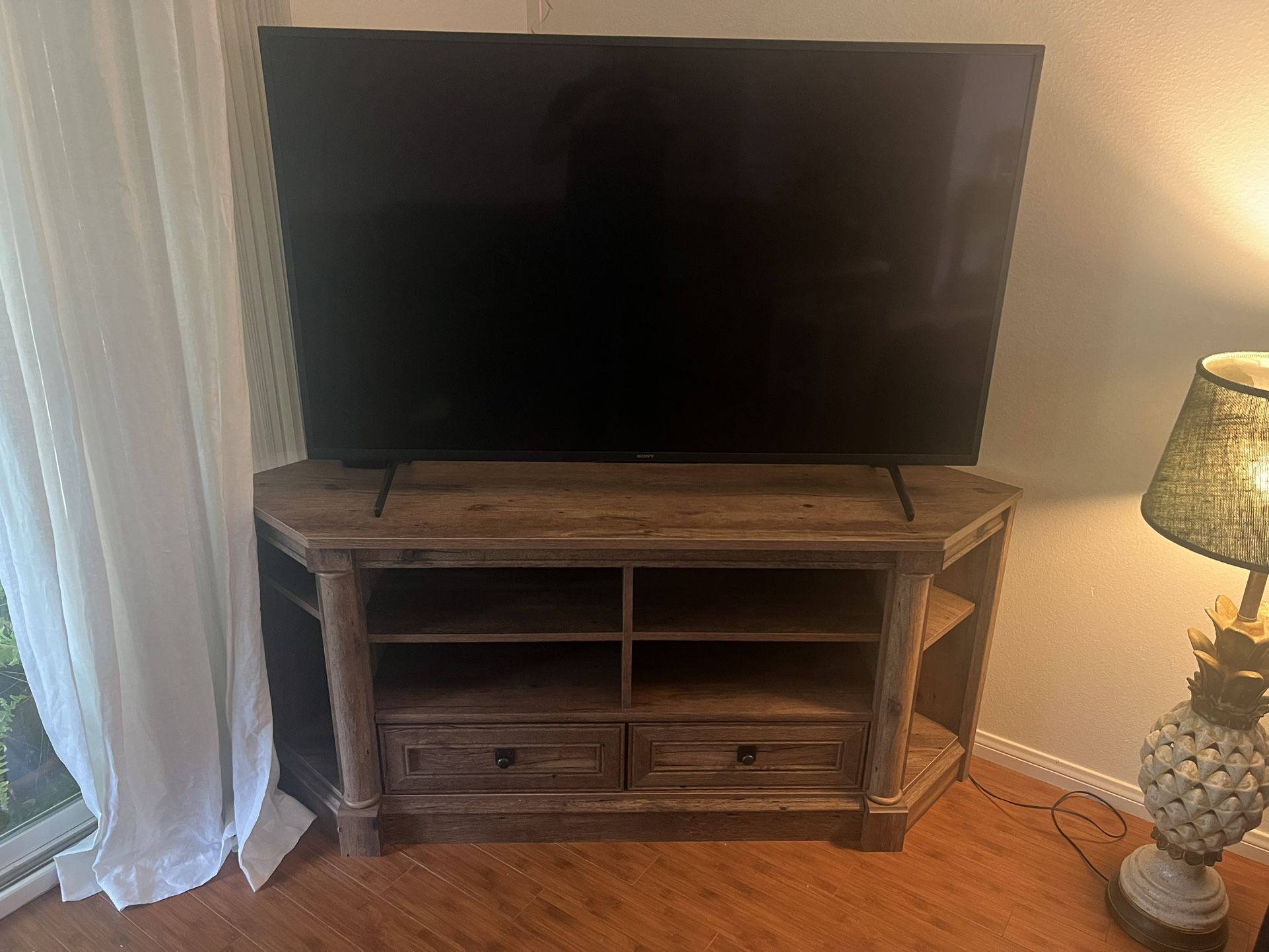 Wooden TV Stand (TV Not included) 
