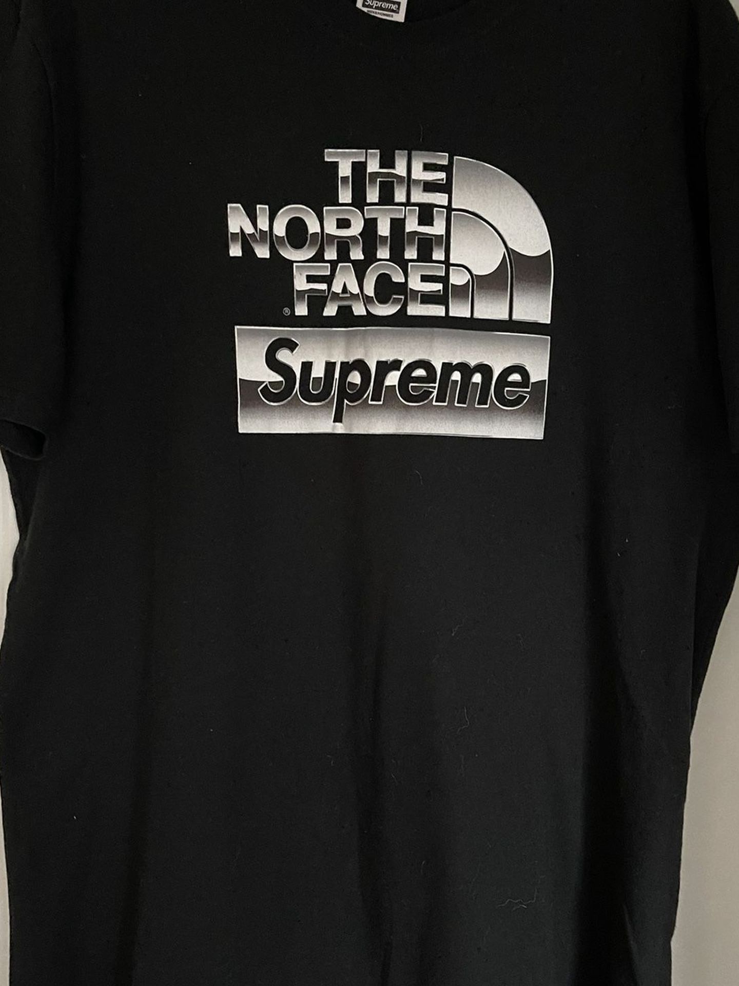 Supreme/The North Face Metallic Logo Tee Black