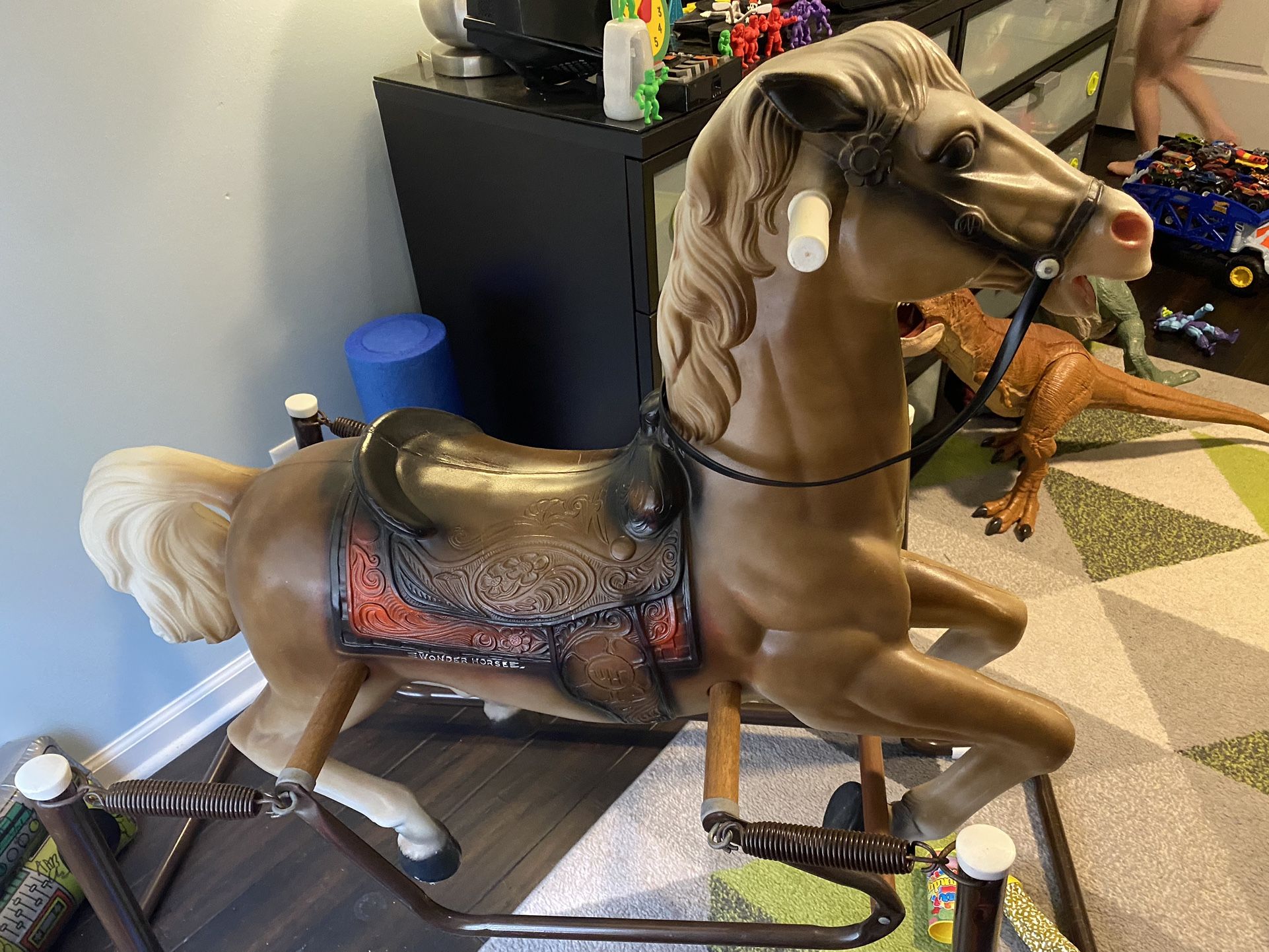 Antique Gabriel Wonder Horse Spring Bouncy Hobby Horse