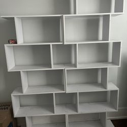 Geometric Bookshelves 
