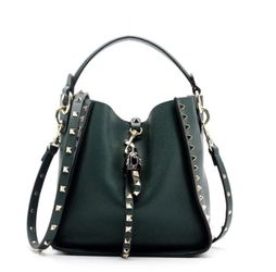 Green Leather Handbag Purse