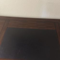 Solid Wood Office Desk - 5 Drawers + Integrated Power Strip