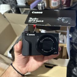 Canon PowerShot G7X Mark III Black Digital Compact Camera Brand New. 