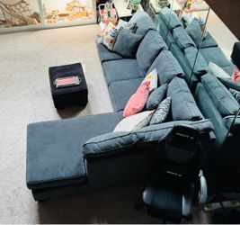 L shaped Gray Couch in Great Shape!