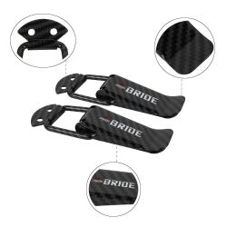 Brand New Universal Bride Carbon Fiber Car Bumper Trunk Fender Hatch Lids Quick Release Fastener