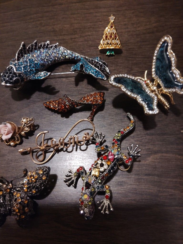 Brooches $5.50 For All