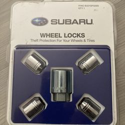 Subaru OEM Factory wheel locks.  New in the box / package