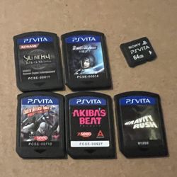 Ps Vita Games And Memory Card 