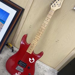 Viper GE93 Solid Body 6-String Electric Guitar Red