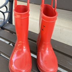 RED Toddler  Rain boots