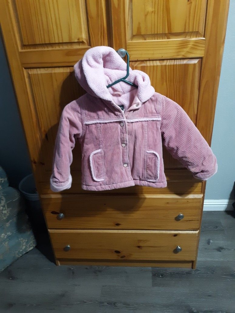 Little Girls Pink Corduroy Jacket