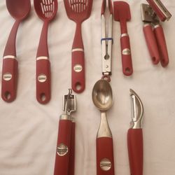 9 Pcs Kitchen Aid Utensils 