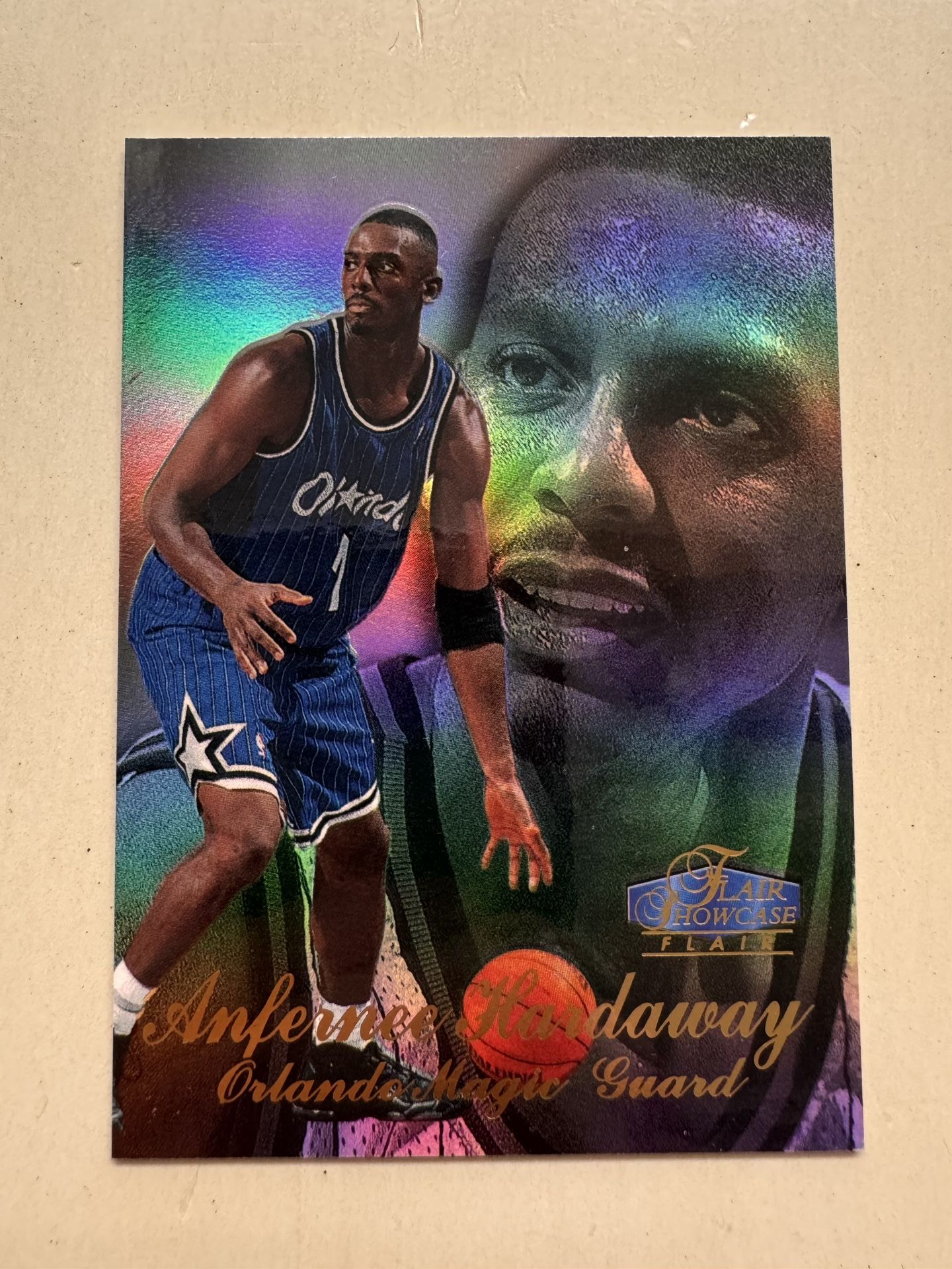 1998 Anfernee Hardaway Flair Showcase Row 3 Orlando Magic